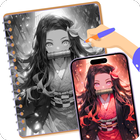 Trace and Sketch Anime Photo