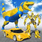 Flying Dino Robot Car Games