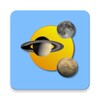 Sun, moon and planets