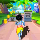 Little Krishna Boy Flute Run