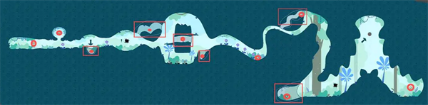 Summary of hidden areas and photon locations in the full map of Photon