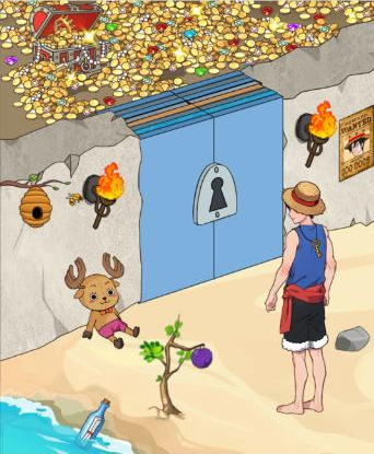 My eyes are so good that I can open the door and see the treasure.