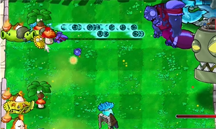 pvz hybrid version hero mode working together to pass the level