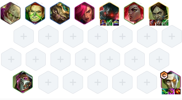 Detailed lineup of Alchemy Sentinel Hilko in Battle of the Golden Shovel S13