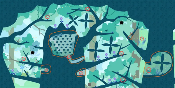 Summary of hidden areas and photon locations in the full map of Photon