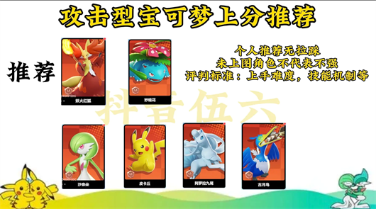 Pokémon Rally Pokémon Power Ranking List