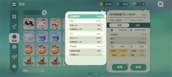 Mimmumha Shining Pet Improvement Attributes List