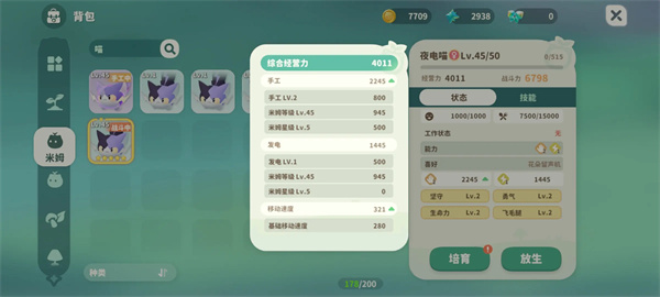 Mimmumha Shining Pet Improvement Attributes List