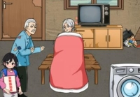 My grandma with good eyesight will introduce the method of passing money from her private house.